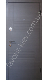 Вхідна дверь «Аляска» сірого кольору 1,2 мм. сталь