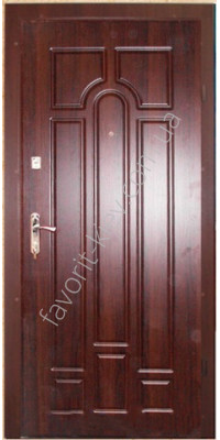 Вуличні вхідні двері, модель 138, товщина полотна 78 мм.