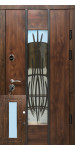 Бронедвери, «Диамонд» со стеклопакетом, 1,8 мм. металл полотна, оцинкованная сталь/мдф