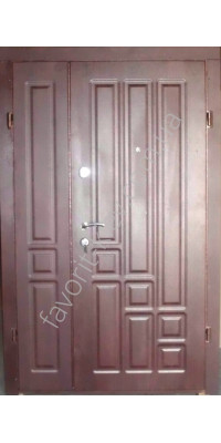 Полуторная уличная дверь «Дайтон», стальной лист 2 мм