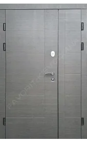 Вхідні двері модель «Акустика дві стулки», товщина металу полотна 1.5 мм, товщина полотна 90 мм