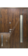 Входные уличные двери, «Адель» со стеклопакетом, 1,8 мм. металл полотна, оцинкованная сталь/мдф