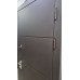 Дверь «Аплот» коричнево-белые металлизированная эмаль три контура уплотнения терморазрыв