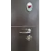 Дверь «Аплот», коричнево-белая, металлизированная эмаль, три контура уплотнения