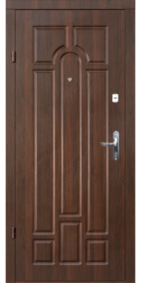 Вхідні двері «Арочна», метал полотна 1,5 мм., товщина полотна 75 мм.