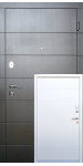 Вхідні двері модель «Артуа», товщина полотна 90 мм, двокольорові