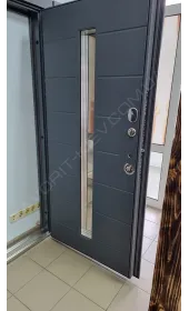 Вхідні вуличні двері «Берислав», чотирикамерний склопакет, метал полотна 2.2 мм