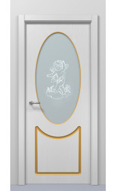 Міжкімнатні двері "Classic-08 White Patina" Фаворит