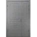 Межкомнатная полуторная дверь «Classic-17-half» цвет Бетон Кремовый