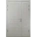 Міжкімнатні полуторні двері «Classic-17-half» колір Дуб Білий