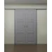 Межкомнатная двойная раздвижная дверь «Classic-30-2-slider» цвет Бетон Кремовый