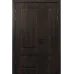 Міжкімнатні полуторні двері «Classic-31-half» колір Горіх Морений Темний