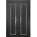 Міжкімнатні подвійні двері «Classic-36f-2» колір Антрацит