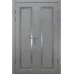 Міжкімнатні подвійні двері «Classic-36f-2» колір Бетон Кремовий