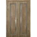 Міжкімнатні подвійні двері «Classic-36f-2» колір Дуб Бурштиновий