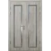 Міжкімнатні подвійні двері «Classic-36f-2» колір Крафт Білий