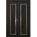 Міжкімнатні подвійні двері «Classic-36f-2» колір Горіх Морений Темний