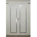 Міжкімнатні подвійні розсувні двері «Classic-36f-2-slider» колір Білий Супермат