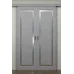 Межкомнатная двойная раздвижная дверь «Classic-36f-2-slider» цвет Бетон Кремовый