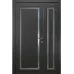 Міжкімнатні полуторні двері «Classic-36f-half» колір Антрацит