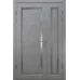 Межкомнатная полуторная дверь «Classic-36f-half» цвет Бетон Кремовый