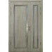 Міжкімнатні полуторні двері «Classic-36f-half» колір Дуб Пасадена