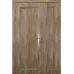 Міжкімнатні полуторні двері «Classic-36f-half» колір Дуб Бурштиновий