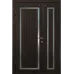 Міжкімнатні полуторні двері «Classic-36f-half» колір Горіх Морений Темний