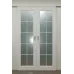 Межкомнатная двойная раздвижная дверь «Classic-62-2-slider» цвет Белый Супермат