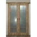 Міжкімнатні подвійні розсувні двері «Classic-62-2-slider» колір Дуб Бурштиновий