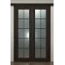 Міжкімнатні подвійні розсувні двері «Classic-62-2-slider» колір Горіх Морений Темний