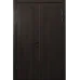 Распашные двери «Classic-66-2» цвет Орех Мореный Темный