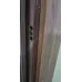 Полуторная входная дверь со стеклом и ковкой «Флора», 1.5 мм сталь