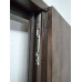 Полуторные двери со стеклом и ковкой «Флора», 1,5 мм сталь, толщина полотна 75 мм.