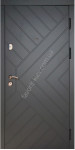 Вхідні двері в сірому кольорі, модель «Гравіті», 1.5 мм сталь, товщина полотна 90 мм
