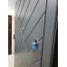 Входная дверь в сером цвете, модель «Гравити», 1.5 мм сталь, толщина полотна 90 мм