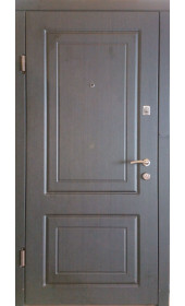 Вхідні двері «Лагуна», сталевий лист 2 мм, двокольорові