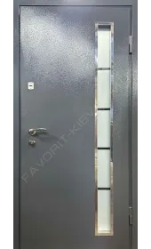 Вхідні вуличні двері модель «Лінкор», метал-мдф