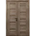 Двойные межкомнатные двери «Modern-02-2» цвет Дуб Янтарный