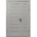 Міжкімнатні полуторні двері «Modern-02-half» колір Дуб Білий