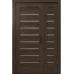 Межкомнатная полуторная дверь «Modern-02-half» цвет Дуб Портовый