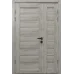 Міжкімнатні полуторні двері «Modern-02-half» колір Крафт Білий
