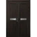 Міжкімнатні двійні двері «Modern-06-2» колір Горіх Морений Темний