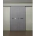 Межкомнатная двойная раздвижная дверь «Modern-06-2-slider» цвет Бетон Кремовый