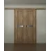 Міжкімнатні подвійні розсувні двері «Modern-06-2-slider» колір Дуб Бурштиновий
