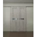 Межкомнатная двойная раздвижная дверь «Modern-06-2-slider» цвет Крафт Белый