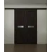 Міжкімнатні подвійні розсувні двері «Modern-06-2-slider» колір Горіх Морений Темний