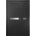 Міжкімнатні полуторні двері «Modern-06-half» колір Антрацит