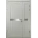 Міжкімнатні полуторні двері «Modern-06-half» колір Білий Супермат