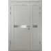 Міжкімнатні полуторні двері «Modern-06-half» колір Дуб Білий